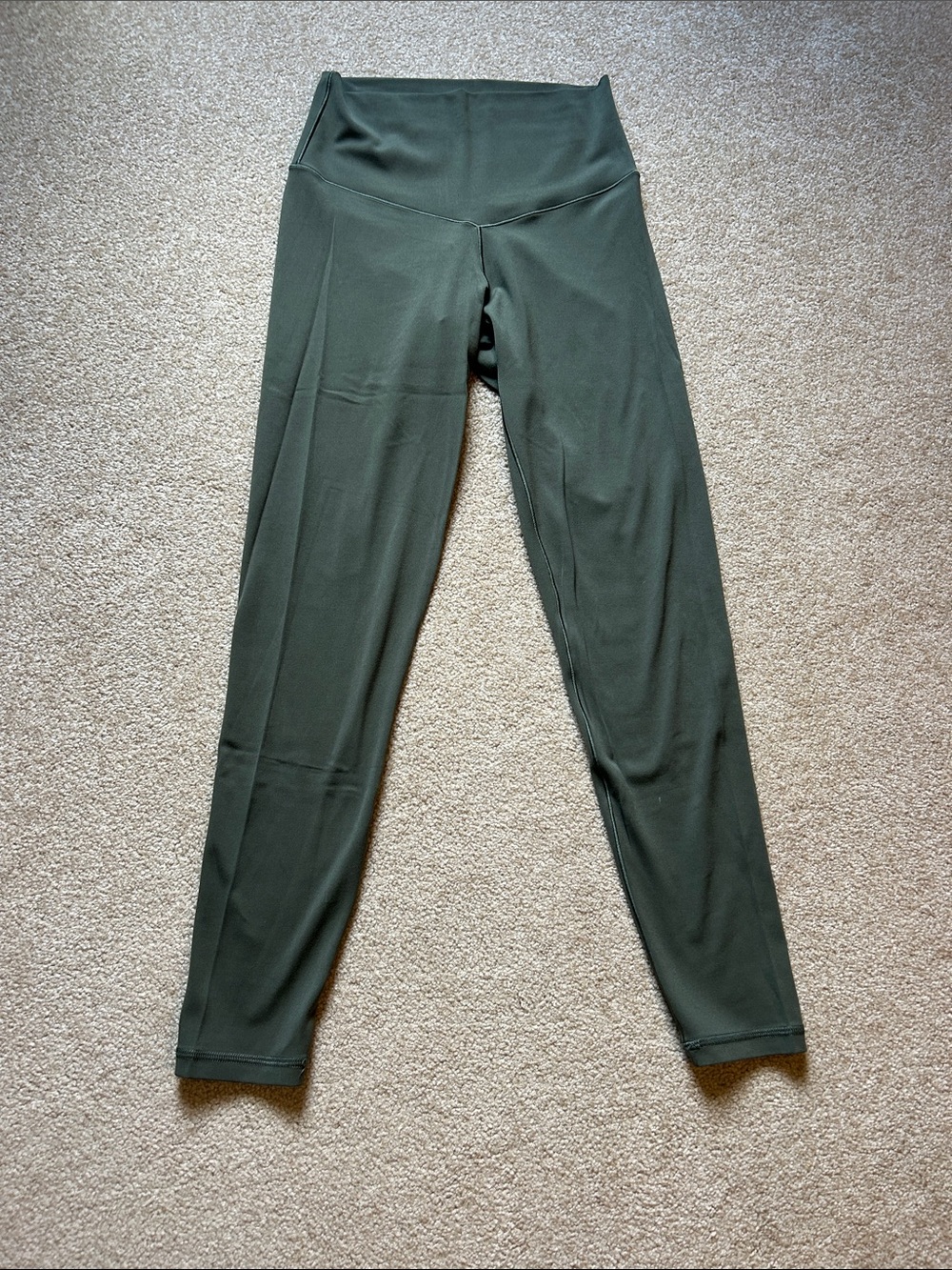New aerie olive green real me high-rise long inseam legging